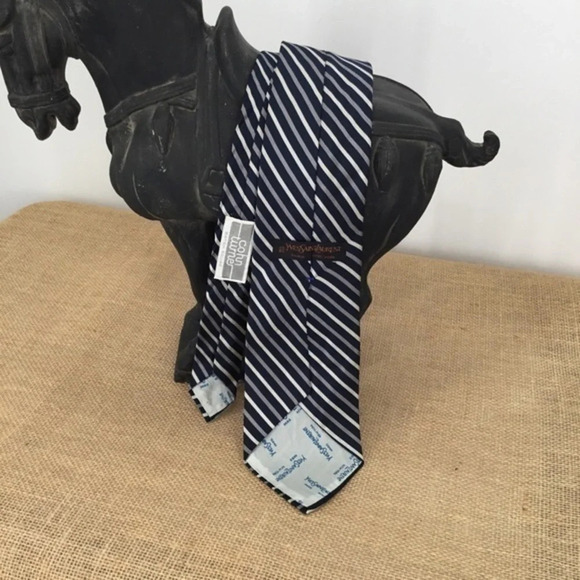 Yves Saint Laurent Vintage Men’s Striped  Silk Tie - Picture 2 of 5